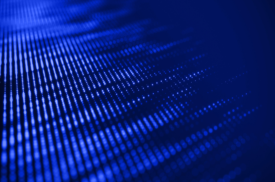 abstract blue dots