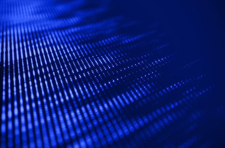 abstract blue dots