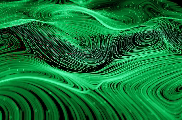 green squiggles