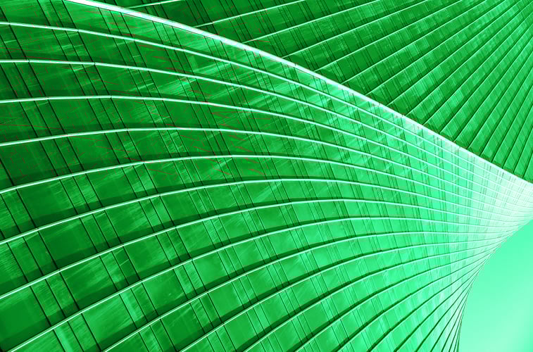 green abstract digital art