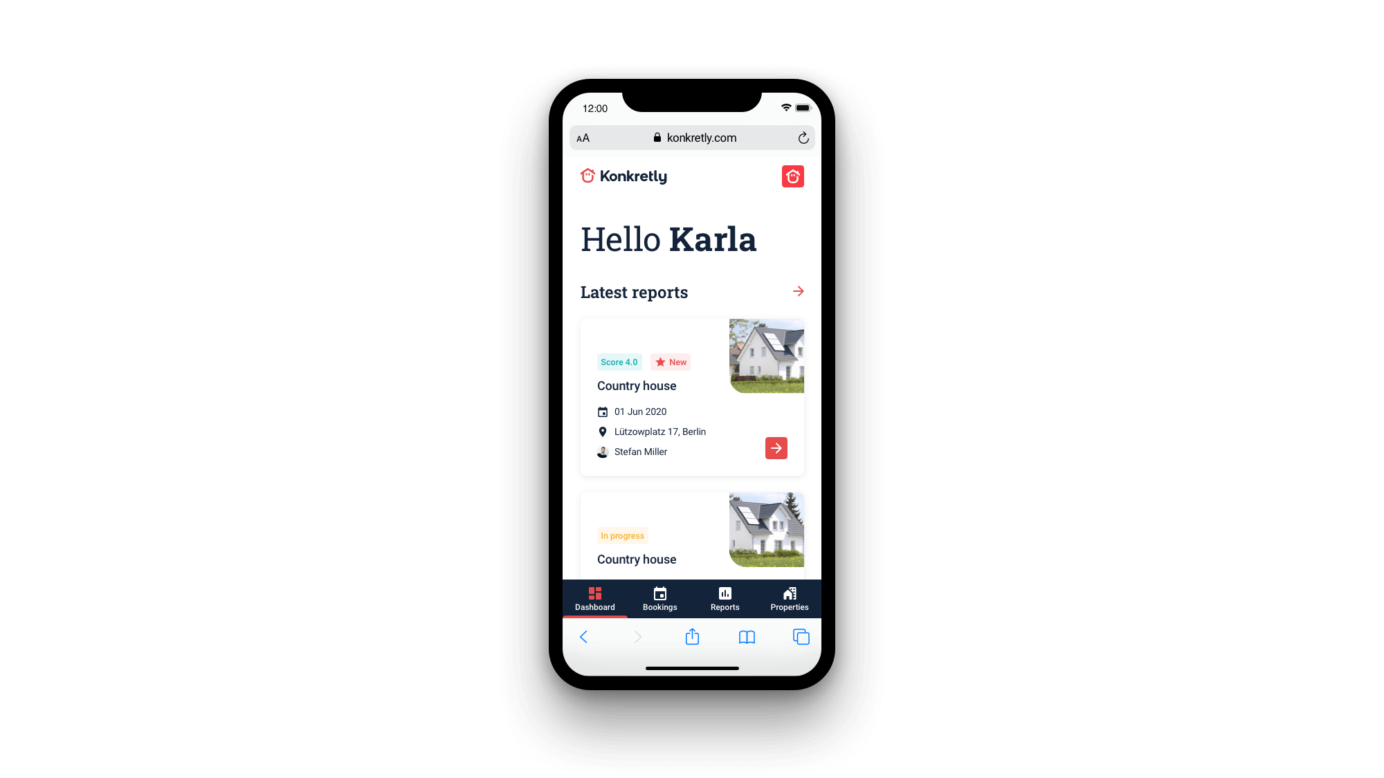 Konkretly progressive web app