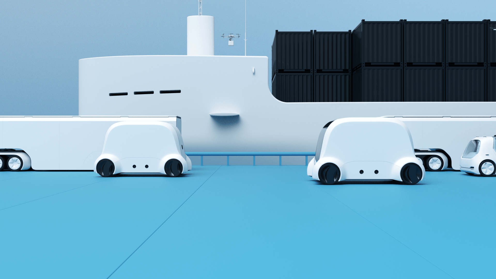 renders transport white cars minimalistic