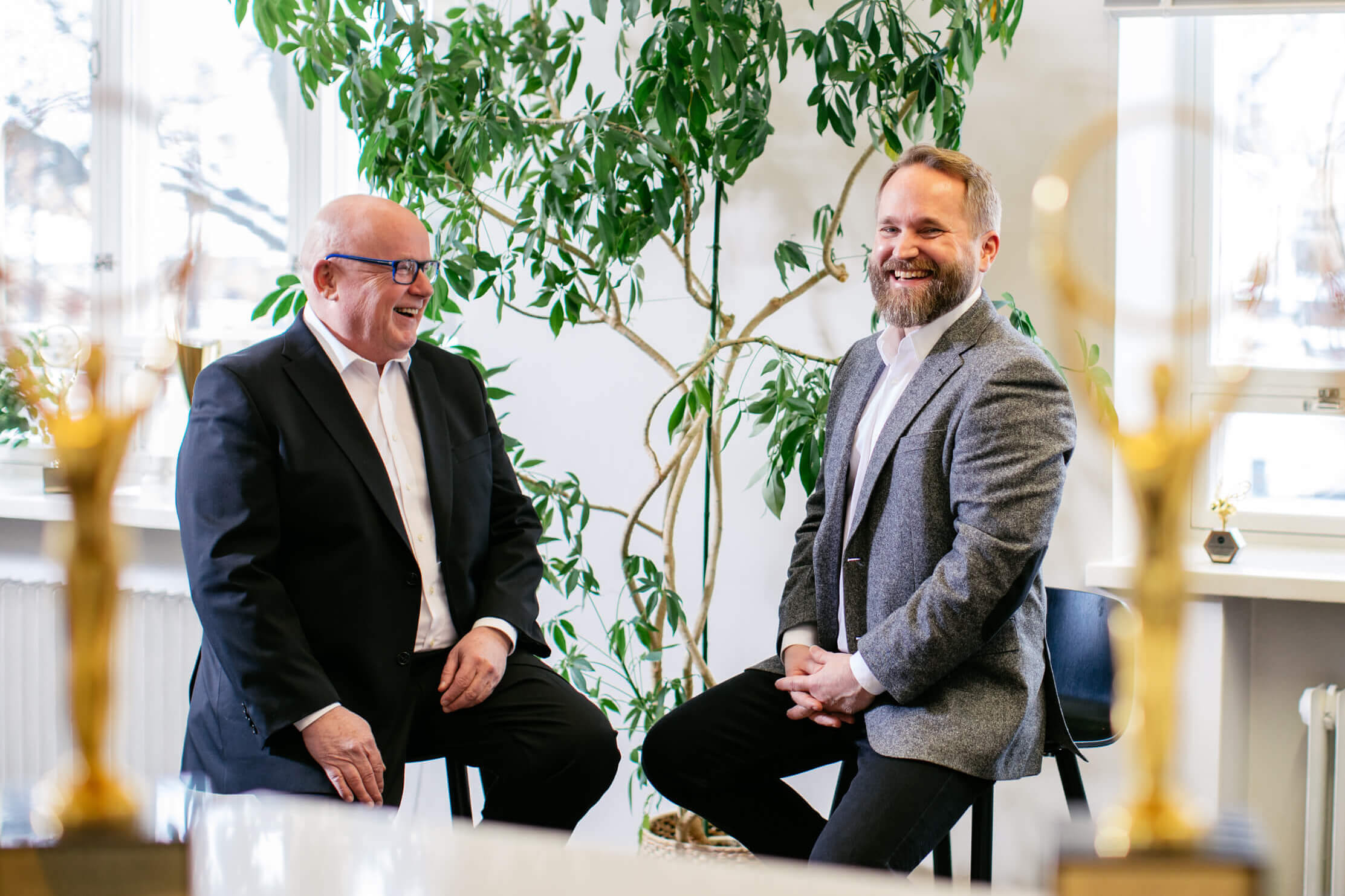 luxid founders 2 finnish men sitting in office