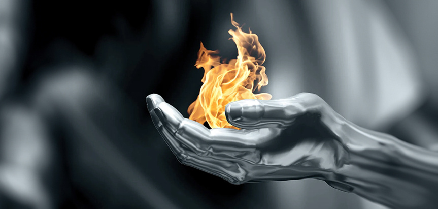 robot_hands_holding_flames