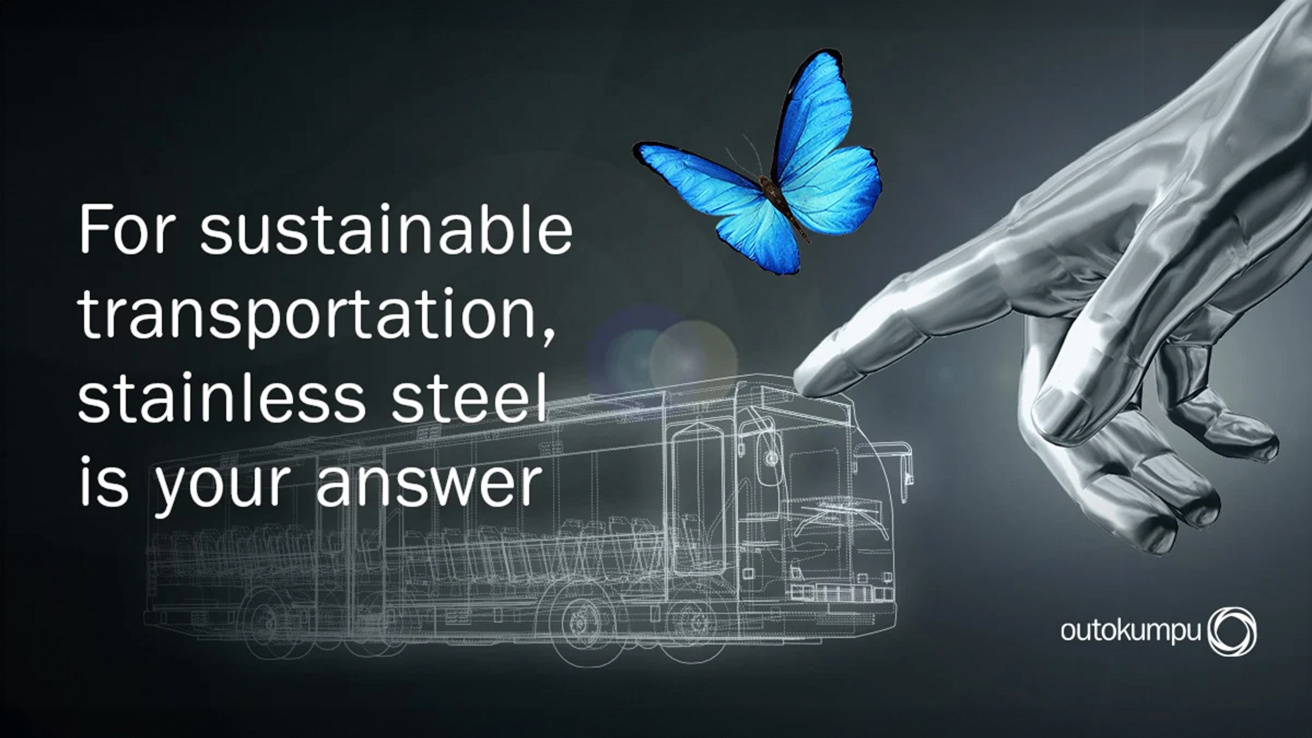 blue_butterfly_and_bus_outlines_touched_by_stainless_steel_hands