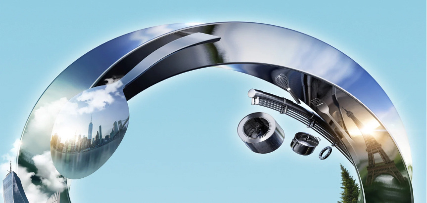 steel-products-flying-with-city-reflections-inside